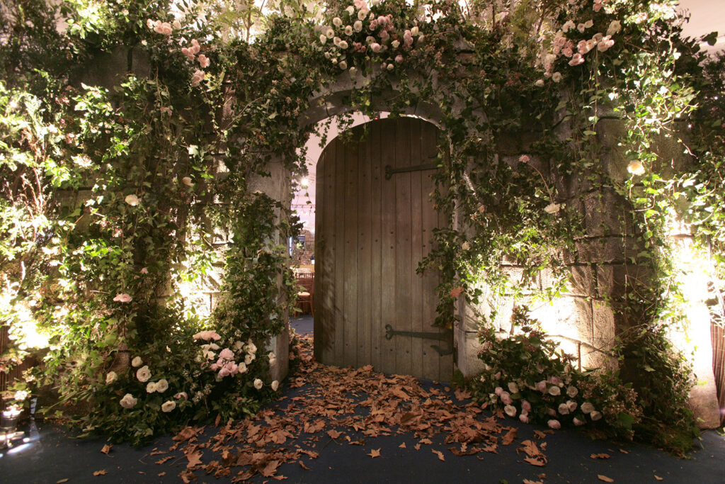 The Secret Garden entrance at the British Red Cross London Ball