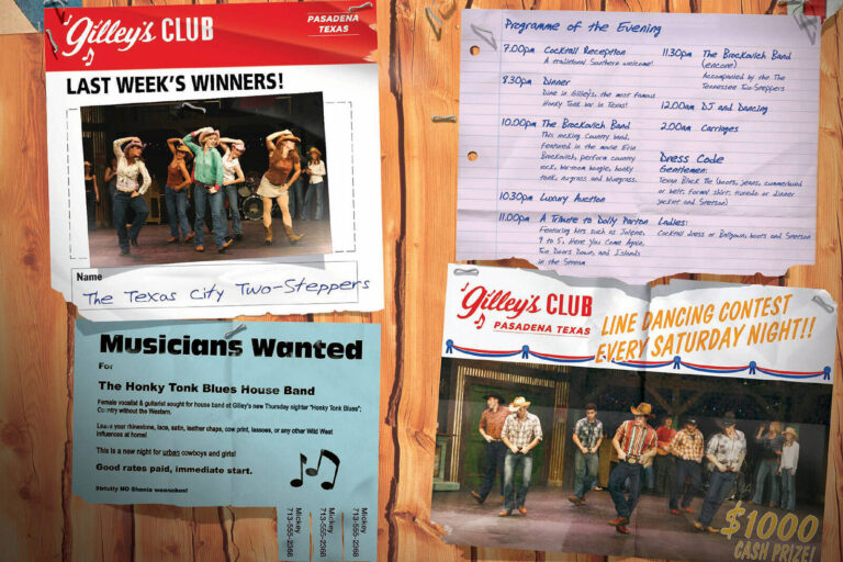 Honkey Tonk Blues event invitation artwork for The British Red Cross London Ball