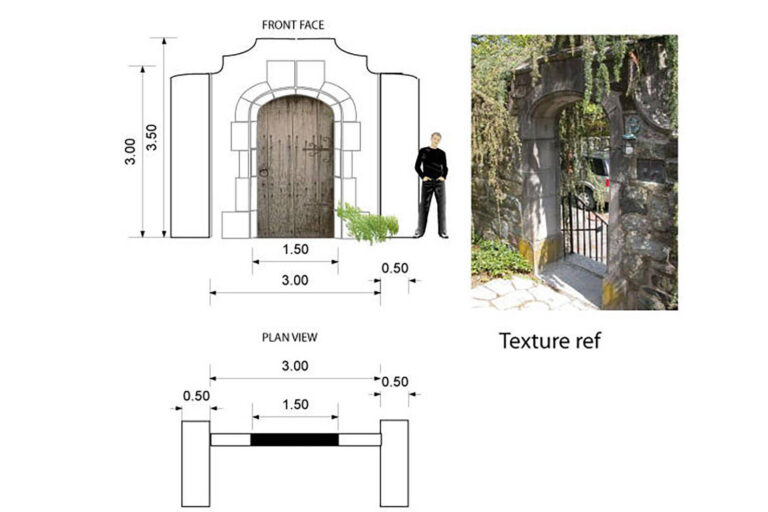 The Secret Garden theme set designs for British Red Cross London Ball
