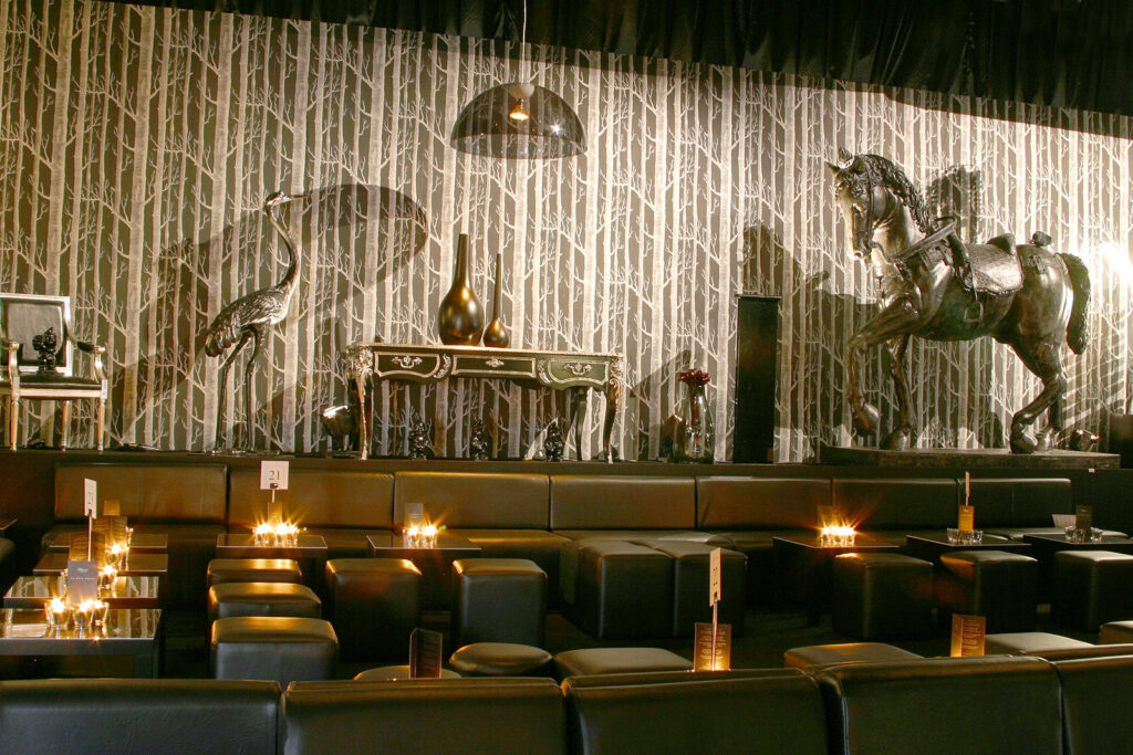 interiors at La Fete Noir for Chopard at the Cannes Film Festival