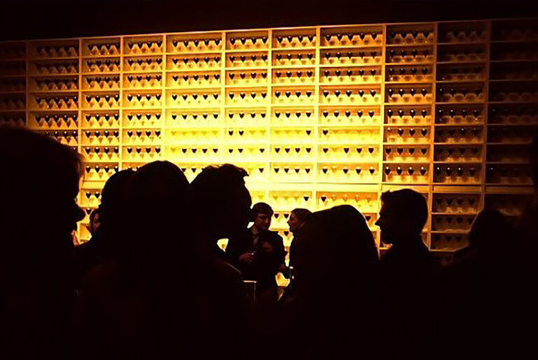 Wine room at Christies Contemporary Collectors