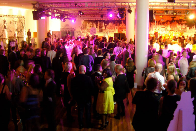 Dancefloor and stage at the D&AD 'Yellow Pencil' Awards