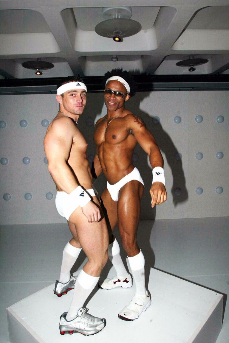go go dancers at David LaChappelle Barbican Gallery exhibition after party