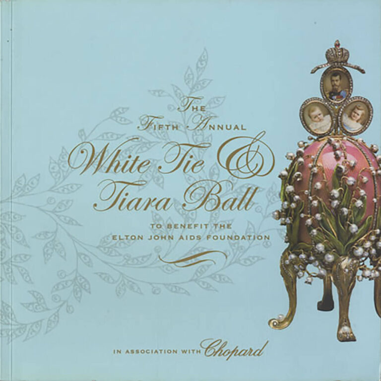 Faberge Egg invitations for Elton John’s White Tie & Tiara Ball