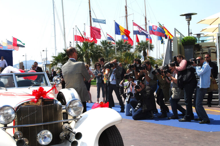 Press photo call at John Water's Love You to Death (aka Till Death Do Us Party) tv show launch at MIPTV Cannes