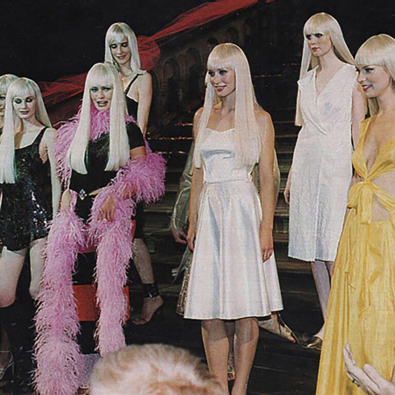 The Art of Barbie catwalk show models